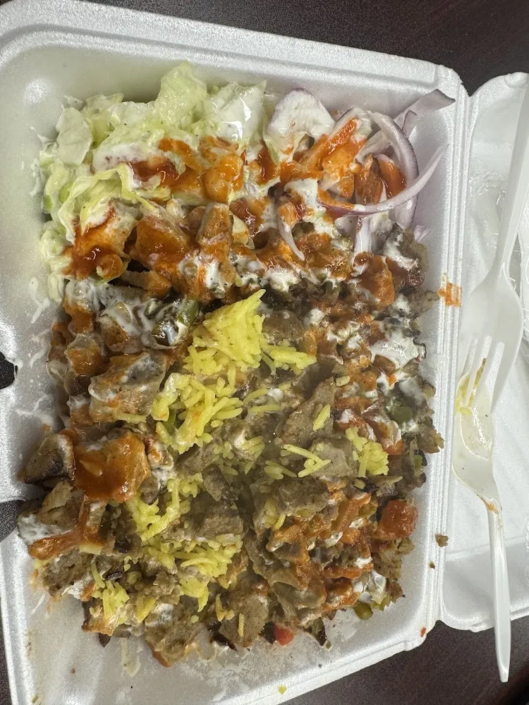 NY Style Chicken over Rice Platter